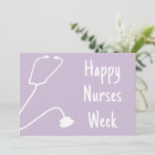 Aangepaste Gelukkige Verpleegkundigen Week Verplee Bedankkaart (Staand voorkant)