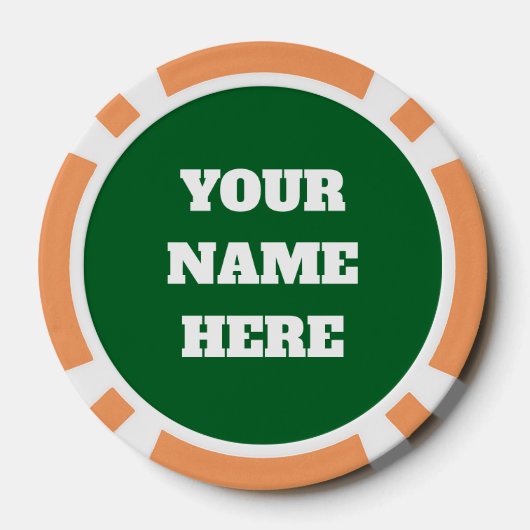 Aangepaste geluksklaver poker chip golfbal markers (Achterkant)