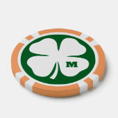 Aangepaste geluksklaver poker chip golfbal markers (Enkel)