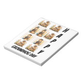 Aangepaste gematigde aardhog Dag 9 Fotocollage Notitieblok (Linkerzijde)