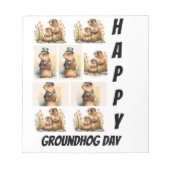 Aangepaste gematigde aardhog Dag 9 Fotocollage Notitieblok (Voorkant)