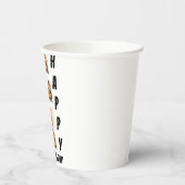 Aangepaste gematigde aardhog Dag 9 Fotocollage Papieren Bekers (Links)