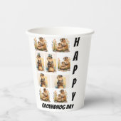 Aangepaste gematigde aardhog Dag 9 Fotocollage Papieren Bekers (Voorkant)