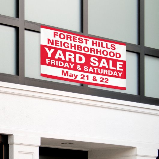 Aangepaste gemeenschap buurt verkoop werf spandoek (Buitenkant Gebouw)