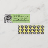 Aangepaste gemengde kleurpatronen, brei- en haakwe mini visitekaartje (Voorkant / Achterkant)