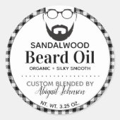 Aangepaste gemengde Mannen Ronde Sticker (Voorkant)