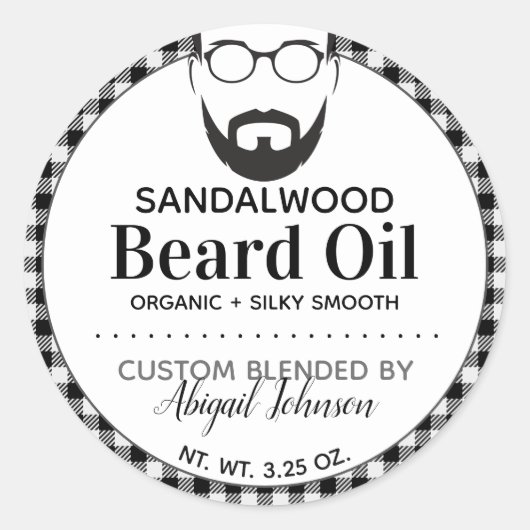 Aangepaste gemengde Mannen Ronde Sticker (Voorkant)