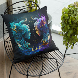 Aangepaste Gemini Zodiac Horoscope Fantasy Sun Sig Kussen