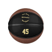 Aangepaste gemonogrammeerde spelers team club naam basketbal (Voorkant)
