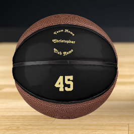 Aangepaste gemonogrammeerde spelers team club naam basketbal