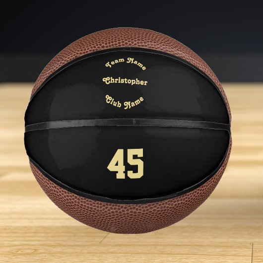 Aangepaste gemonogrammeerde spelers team club naam basketbal