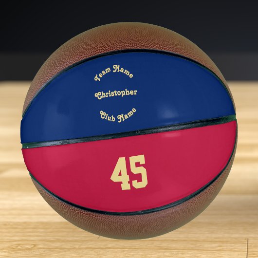 Aangepaste gemonogrammeerde team club speler naam  basketbal