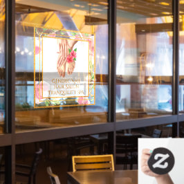 Aangepaste generieke nagelkapper Tranquility Spa  Raamsticker