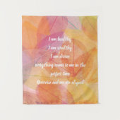 Aangepaste genezende citaten Natuur geïnspireerde  Wandkleed (Voorkant)