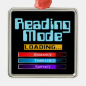 Aangepaste genreleesmodus metalen ornament (Voorkant)