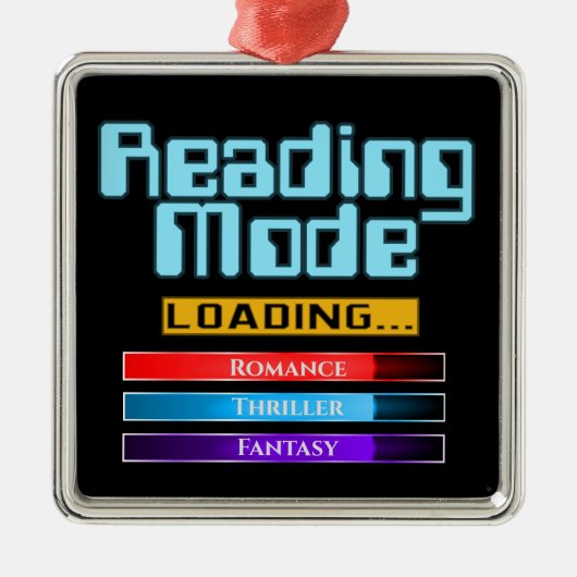 Aangepaste genreleesmodus metalen ornament (Voorkant)