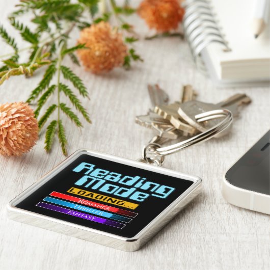 Aangepaste genreleesmodus sleutelhanger (Zijkant)