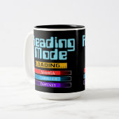 Aangepaste genreleesmodus tweekleurige koffiemok (Voorkant links)