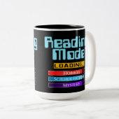 Aangepaste genreleesmodus tweekleurige koffiemok (Voorkant rechts)