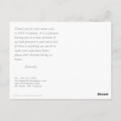 Aangepaste geometrische dank u voor zakelijke ansi briefkaart (Achterkant)