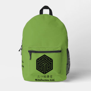 Aangepaste Geometrische Minimalistische Japan Cre Bedrukte Rugzak