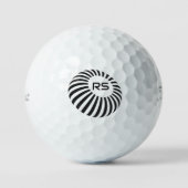 Aangepaste Geometrische monogram Sportgolf Balls Golfballen (Voorkant)