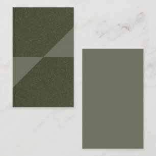 Aangepaste Geometrische Moss Groene Textuur Visite Visitekaartje