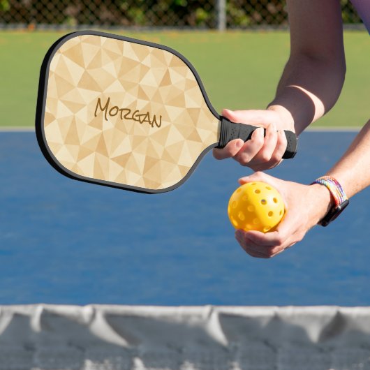 Aangepaste geometrische neutrale pickleball paddle (Insitu)