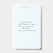 Aangepaste geometrische persfotograaf pers-ID Badge (Achterkant)