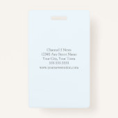 Aangepaste geometrische verslaggever Fotograaf Per Badge (Achterkant)