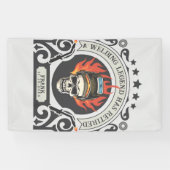 Aangepaste gepensioneerde lasser legende voeg naam spandoek (Horizontaal)