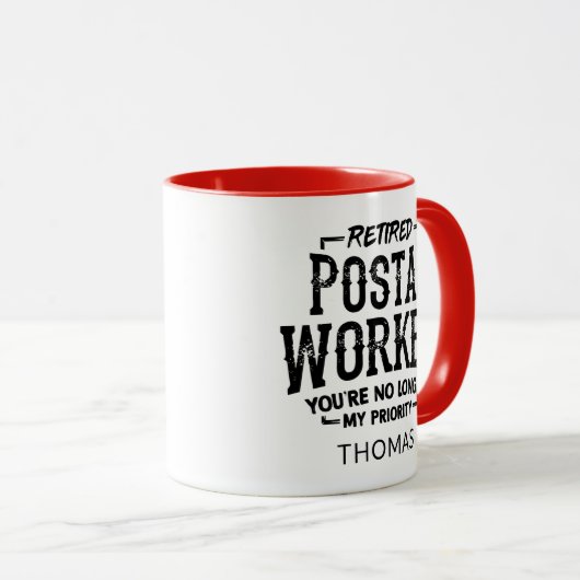 Aangepaste gepensioneerde postbeambte Pensioen Mai Mok (Voorkant rechts)