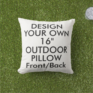 Aangepaste gepersonaliseerde 16" Poly OUTDOOR Sier Buitenkussen