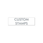 Aangepaste gepersonaliseerde 1,4" x 0,4" Zelfinkt Zelfinktende Stempel (Design)