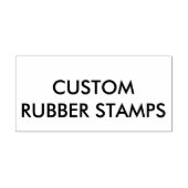Aangepaste gepersonaliseerde 1,5" x 3" houten rubb rubberstempel (Afrduk)