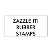 Aangepaste gepersonaliseerde 1,5" x 3" houten rubb rubberstempel (Afrduk)