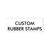 Aangepaste gepersonaliseerde 1" x 2,5" houten rubb rubberstempel (Afrduk)