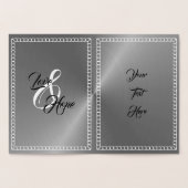 Aangepaste Gepersonaliseerde 25e Zilveren Jubilea  Folie Kaarten (Binnen)