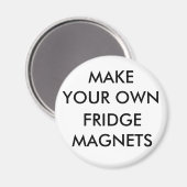 Aangepaste gepersonaliseerde 2.25 ronde koelkast m magneet (Voorkant / Achterkant)