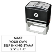 Aangepaste gepersonaliseerde 2,9" x 1,4" Zelfinkt Zelfinktende Stempel (In situ)