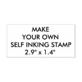 Aangepaste gepersonaliseerde 2,9" x 1,4" Zelfinkt Zelfinktende Stempel (Design)