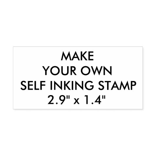 Aangepaste gepersonaliseerde 2,9" x 1,4" Zelfinkt Zelfinktende Stempel (Design)