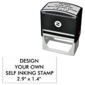 Aangepaste gepersonaliseerde 2,9" x 1,4" Zelfinkt  Zelfinktende Stempel (In situ)