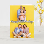 Aangepaste gepersonaliseerde 2-foto's Sjabloon Vad (Gele Bloem)