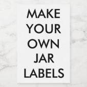Aangepaste gepersonaliseerde 2" x 3" Food Jar Labe Voedselcontainer Etiket (Enkel label)