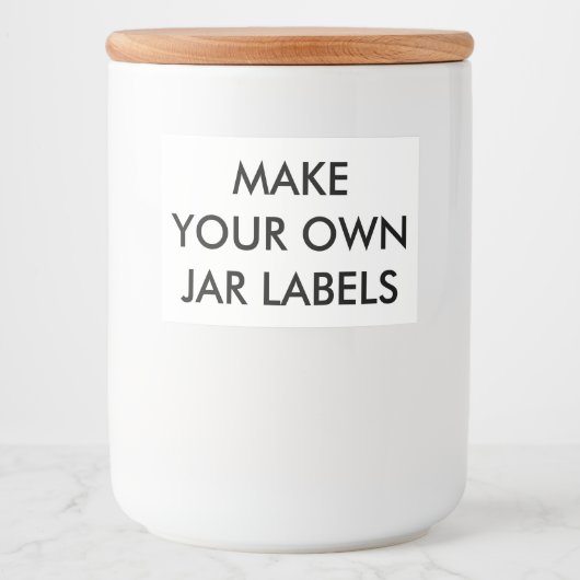 Aangepaste gepersonaliseerde 3" x 2" Food Jar Labe Voedselcontainer Etiket (Voorkant)