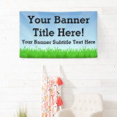 Aangepaste gepersonaliseerde 3x5 Summer Scene Bann Spandoek (Insitu)