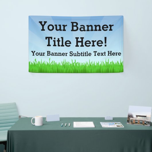 Aangepaste gepersonaliseerde 3x5 Summer Scene Bann Spandoek (Beurs)