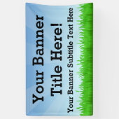 Aangepaste gepersonaliseerde 3x5 Summer Scene Bann Spandoek (Verticaal)