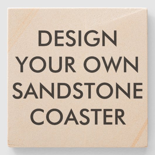 Aangepaste gepersonaliseerde 4 "Sandstone Stone On Stenen Onderzetter (Voorkant)